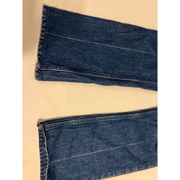 Reformation Cynthia High Rise Straight Long Denim Jeans Womens 24 Blue Casual - Picture 9 of 16